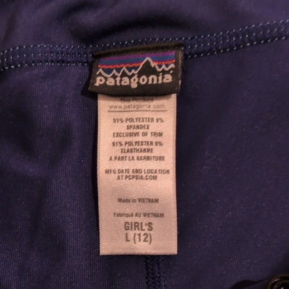 Patagonia Teal and Navy Floral Skirt - Picture 2 of 4